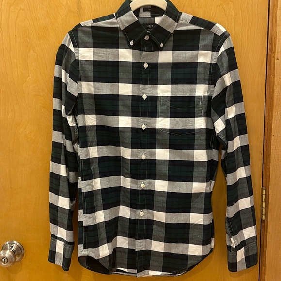 Men’s J.Crew Green Button Down - Picture 1 of 3